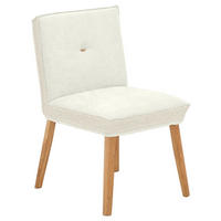 STUHL  in Webstoff, Mikrofaser Holz, Textil  - Eichefarben/Creme, Design, Holz/Textil (49/86/67cm) - Linea Natura