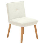 STUHL  in Webstoff, Mikrofaser Holz, Textil  - Eichefarben/Creme, Design, Holz/Textil (49/86/67cm) - Linea Natura