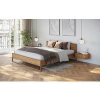 BETT 180/200 cm,  in Eichefarben,  - Eichefarben, MODERN, Holz (180/200cm) - Linea Natura