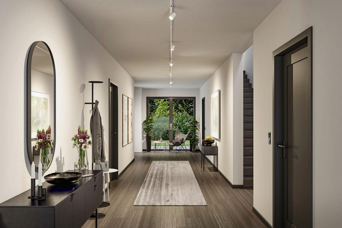 SCHIENENSYSTEM-STRAHLER Limba 15/7/5 cm  - Weiß, Basics, Kunststoff (15/7/5cm) - Paulmann