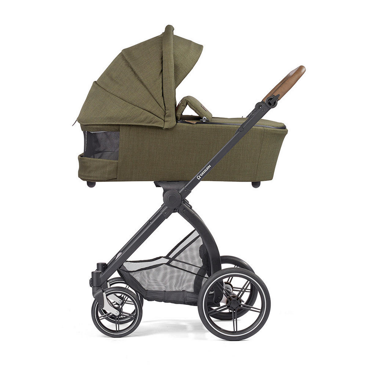 KOMBIKINDERWAGEN FX4 Swing Set  - Salbeigrün/Schwarz, Basics, Textil (100/55/130cm) - Gesslein