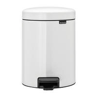 KOŠ S NÁŠLAPNÝM PEDÁLEM 5 l - bílá, Design, kov/plast (20,5/29,1/27,2cm) - Brabantia