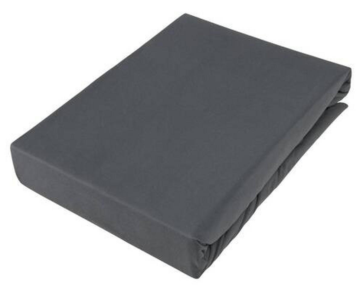 BOXSPRING-SPANNLEINTUCH 140/220 cm Jersey  - Anthrazit, KONVENTIONELL, Textil (140/220cm) - Novel