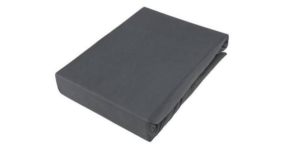 BOXSPRING-SPANNLEINTUCH 180/220 cm  - Anthrazit, KONVENTIONELL, Textil (180/220cm) - Novel