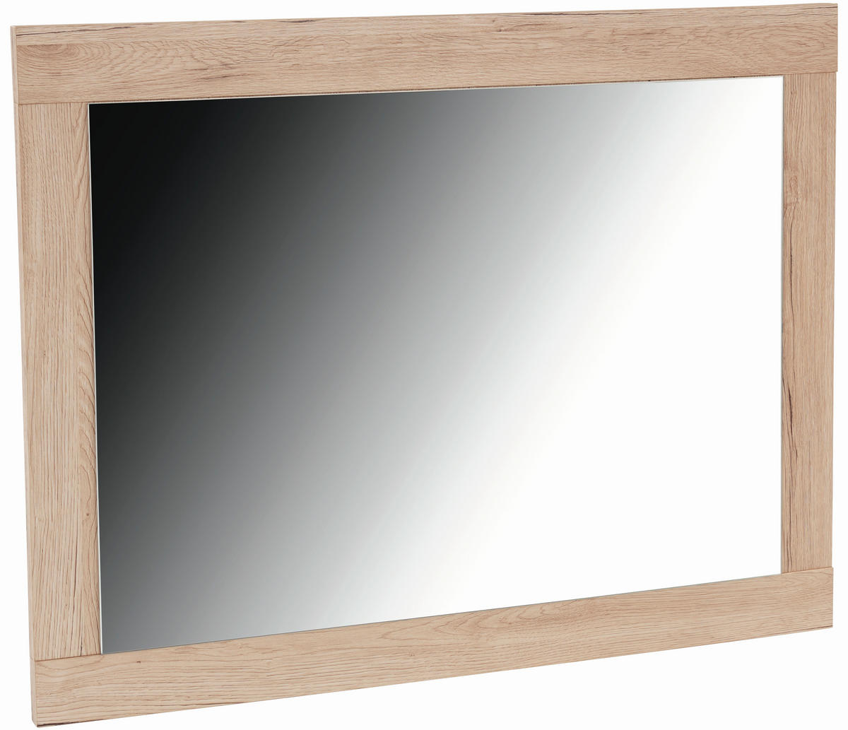 OGLEDALO, 95/68/1,8 cm steklo, leseni material  - barve hrasta, Konvencionalno, steklo/leseni material (95/68/1,8cm) - Xora