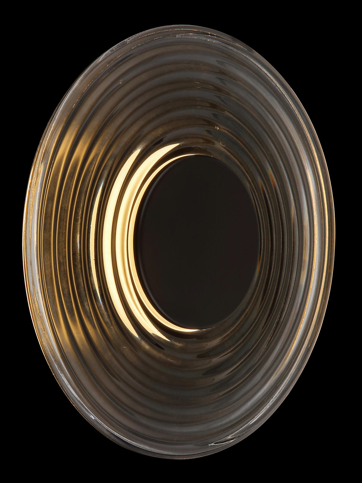 LED-WANDLEUCHTE 30/10 cm   - Schwarz, Design, Glas/Metall (30/10cm) - Globo