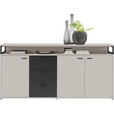 SIDEBOARD  in 177,3/87,8/38 cm  - Kaschmir/Schwarz, KONVENTIONELL, Holzwerkstoff/Kunststoff (177,3/87,8/38cm) - Xora