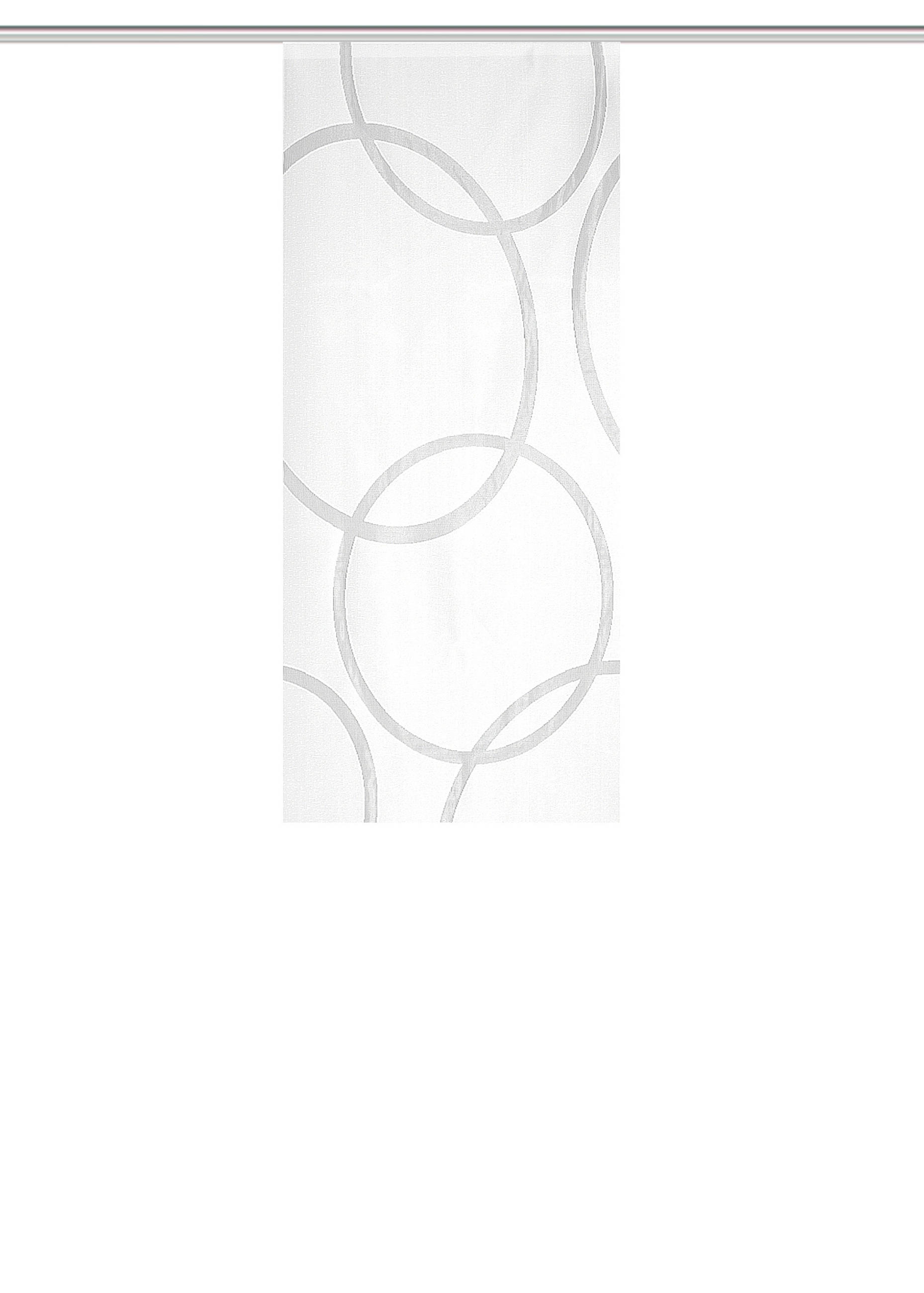 FLÄCHENVORHANG   blickdicht   57/145 cm  - Weiß, Basics, Textil (57/145cm)
