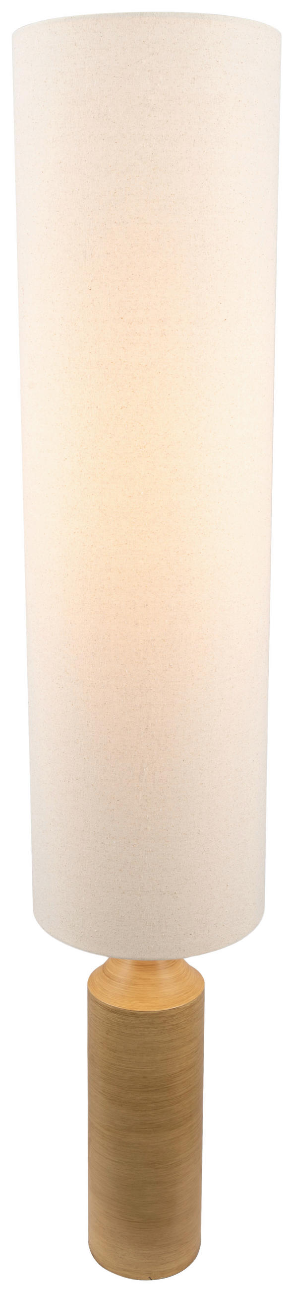 STEHLEUCHTE 27/140 cm    - Eschefarben/Weiß, Design, Textil/Metall (27/140cm) - Collet's Monde