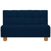 SCHLAFSOFA Flachgewebe Dunkelblau  - Naturfarben/Dunkelblau, Design, Holz/Textil (145/92/102cm) - Novel