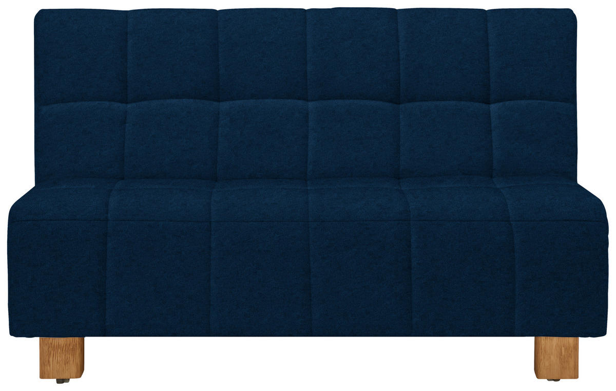 SCHLAFSOFA Flachgewebe Dunkelblau  - Naturfarben/Dunkelblau, Design, Holz/Textil (145/92/102cm) - Novel