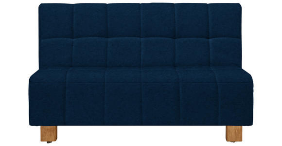 SCHLAFSOFA Flachgewebe Dunkelblau  - Naturfarben/Dunkelblau, Design, Holz/Textil (145/92/102cm) - Novel