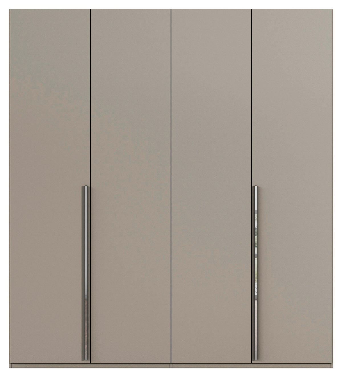 DREHTÜRENSCHRANK 201/223/60 cm 4-türig Fango  - Chromfarben/Fango, Design, Holzwerkstoff/Metall (201/223/60cm) - home24