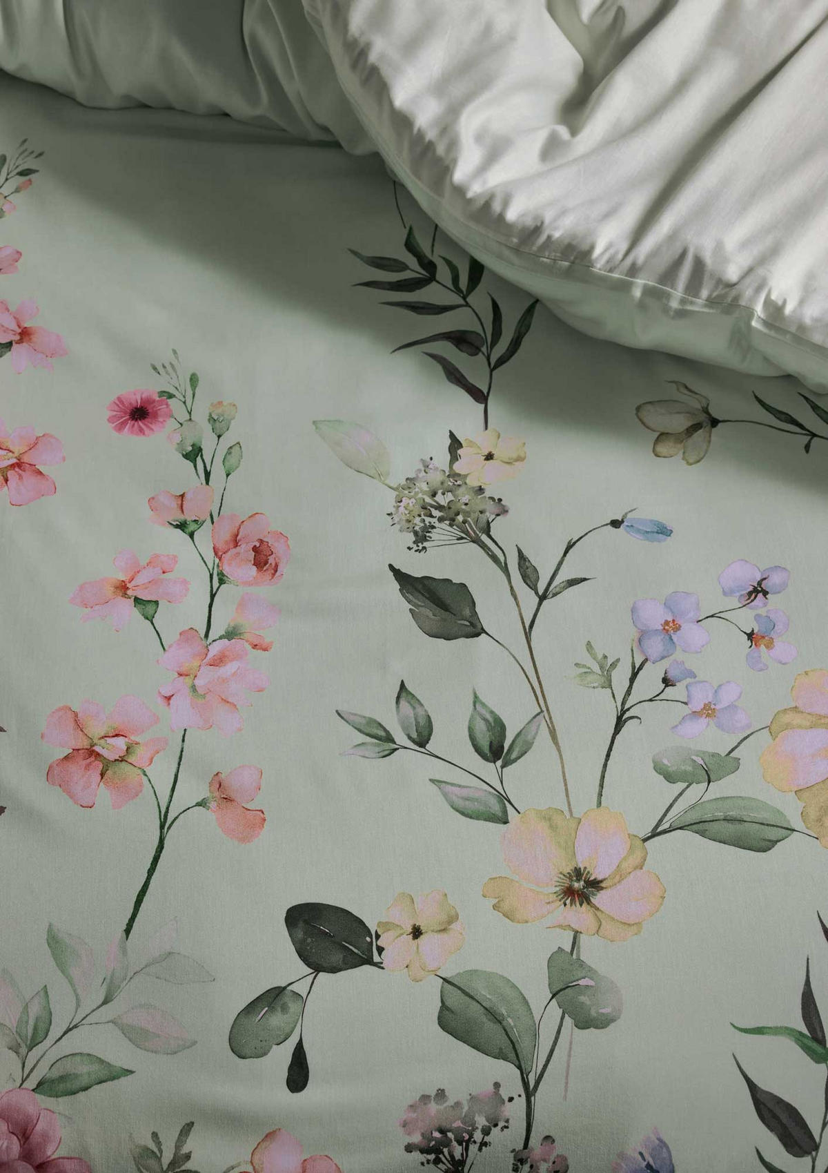 POSTELJNINA ROMEE 135/200 cm zelena  - zelena, Konvencionalno, tekstil (135/200cm) - Essenza