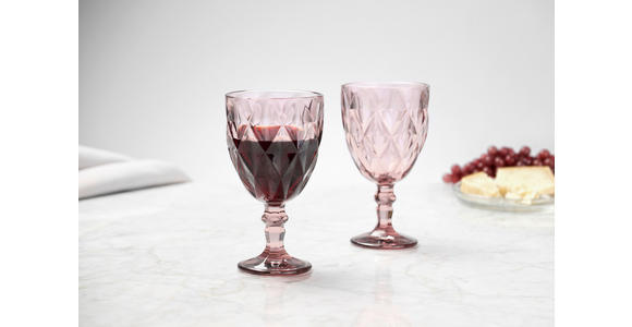 WEINGLAS 320 ml  - Rosa, Basics, Glas (9/16,5cm) - Novel