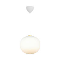 PENDELLEUCHTE Navone 30/26,5 cm  - Weiß, Design, Glas (30/26,5cm) - Nordlux