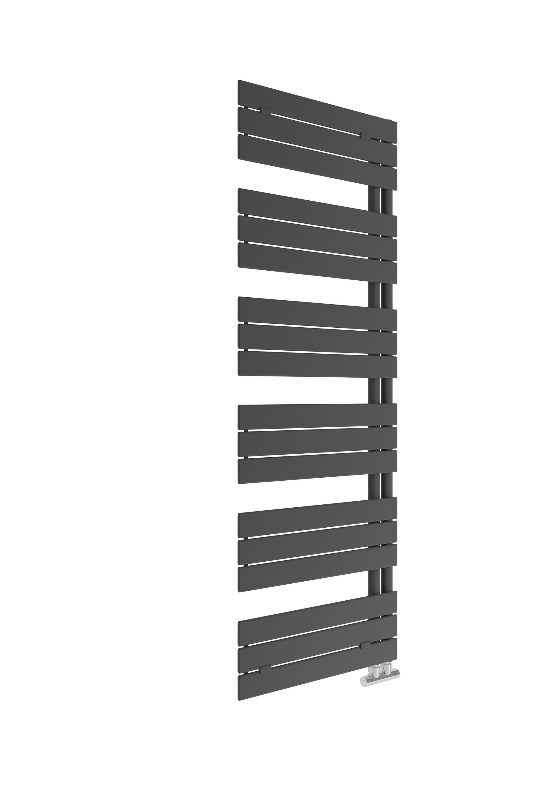 HANDTUCHTROCKNER Schwarz  - Schwarz, Basics, Metall (60/173/5cm) - Sanotechnik