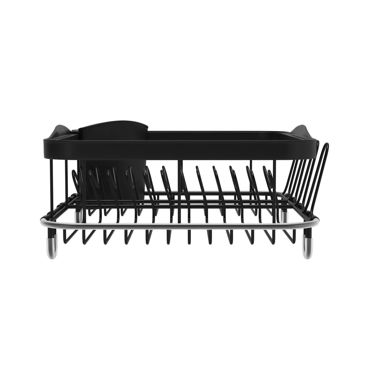 GESCHIRRABTROPFTASSE  - Schwarz, Basics, Kunststoff/Metall (36/29/14cm) - Umbra