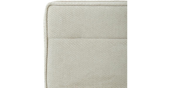 SITZBANK 180/84/65 cm Webstoff Schwarz, Beige - Beige/Schwarz, Design, Textil/Metall (180/84/65cm) - Carryhome