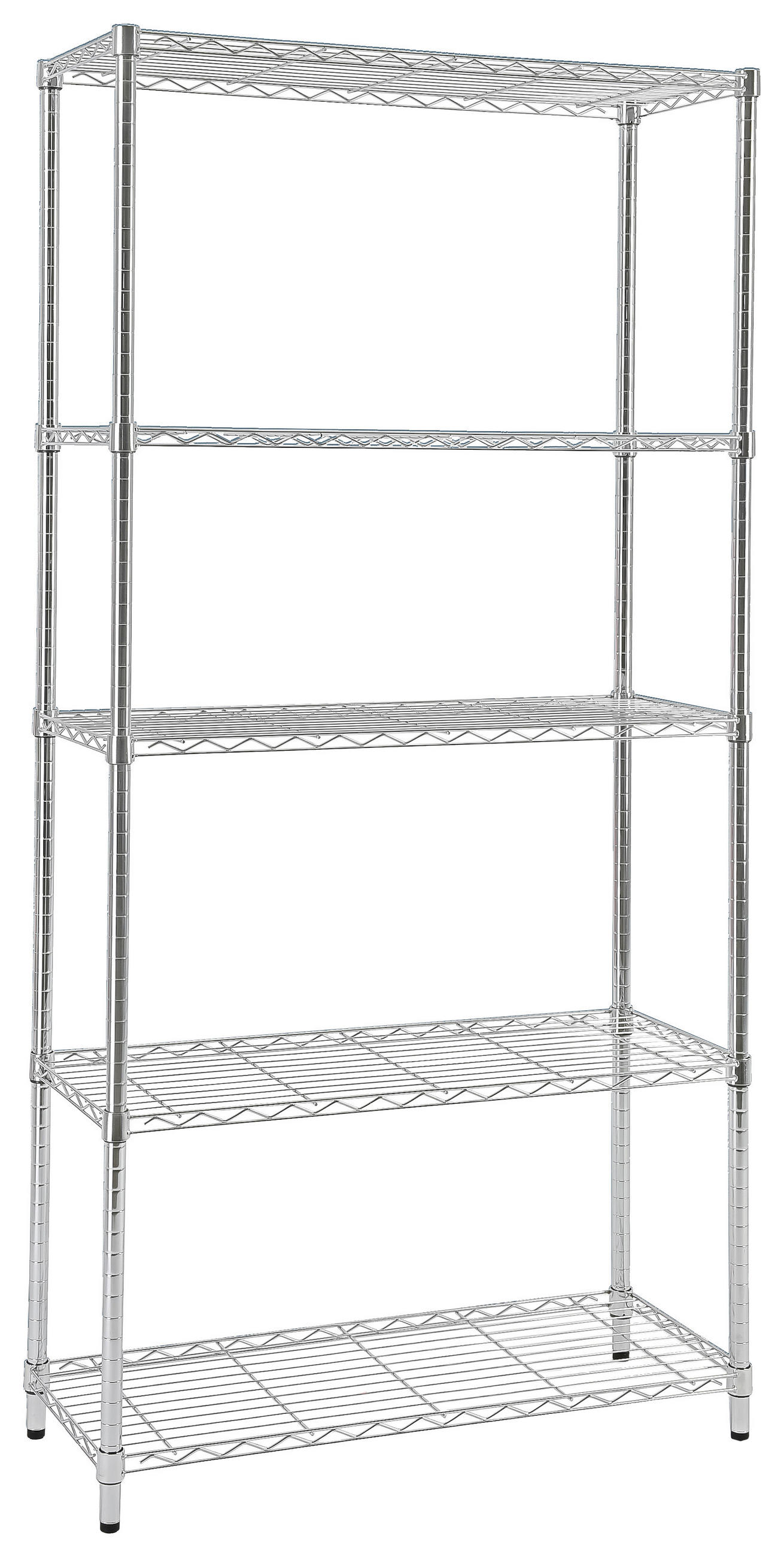 Regal Mit 5 Einlegeböden Meran 2 B: 91 Cm Chromfarben