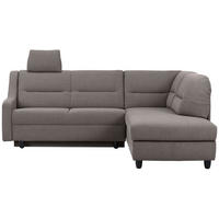 ECKSOFA in Chenille Grau  226/208 cm  - Schwarz/Grau, KONVENTIONELL, Textil (226/208cm) - Sedda