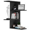 WANDREGAL 45/77/45 cm  - Schwarz, Modern, Holzwerkstoff (45/77/45cm) - MID.YOU