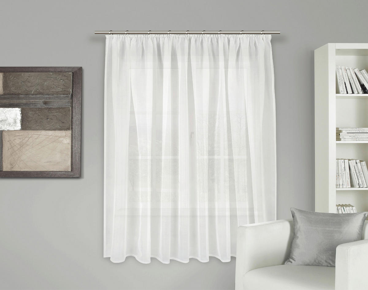 KÉSZFÜGGÖNY  - fehér, Basics, textil (300/145cm) - Esposa