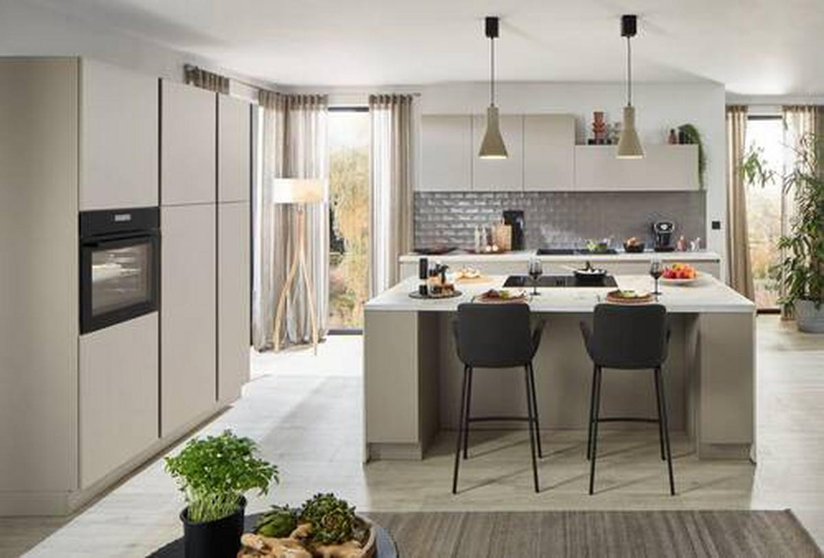EINBAUKÜCHE   - Cappuccino, Design, Holzwerkstoff - Dieter Knoll