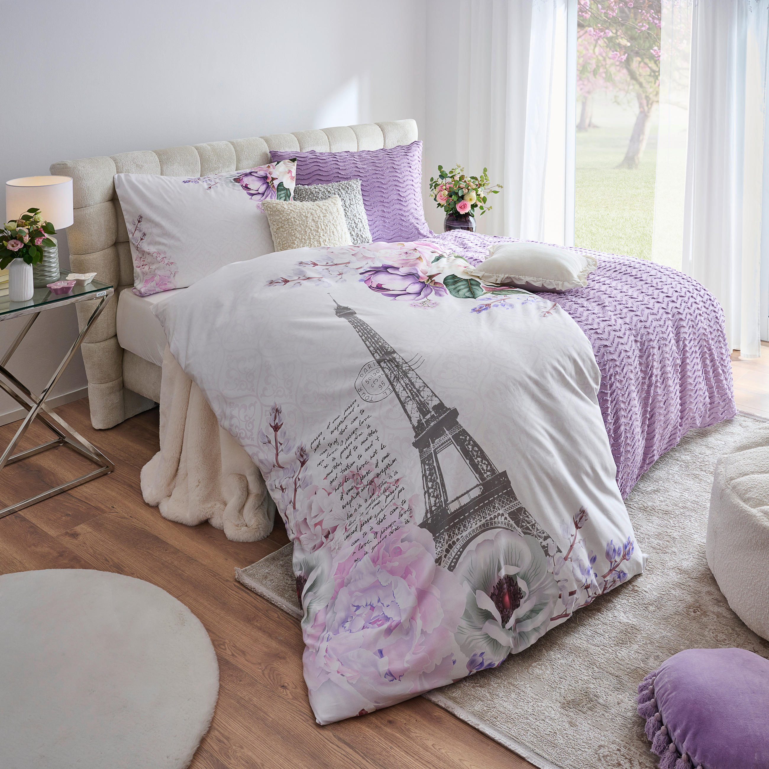 POSTELJINA 140/200 cm saten višebojna  - višebojna, Trendi, tekstil (140/200cm) - Esposa