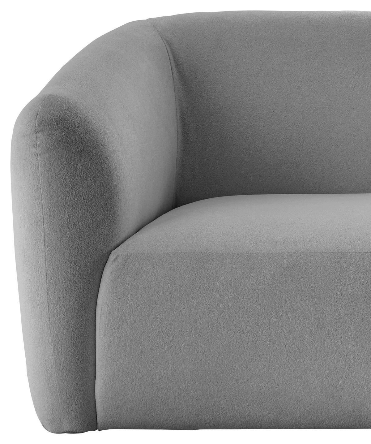 ECKSOFA in Mikrofaser Anthrazit  - Anthrazit/Schwarz, Modern, Kunststoff/Textil (238/107cm) - Livetastic