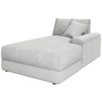 BIGSOFA Cord Perlmutt  - Perlmutt/Schwarz, MODERN, Kunststoff/Textil (117/93/190cm) - Carryhome