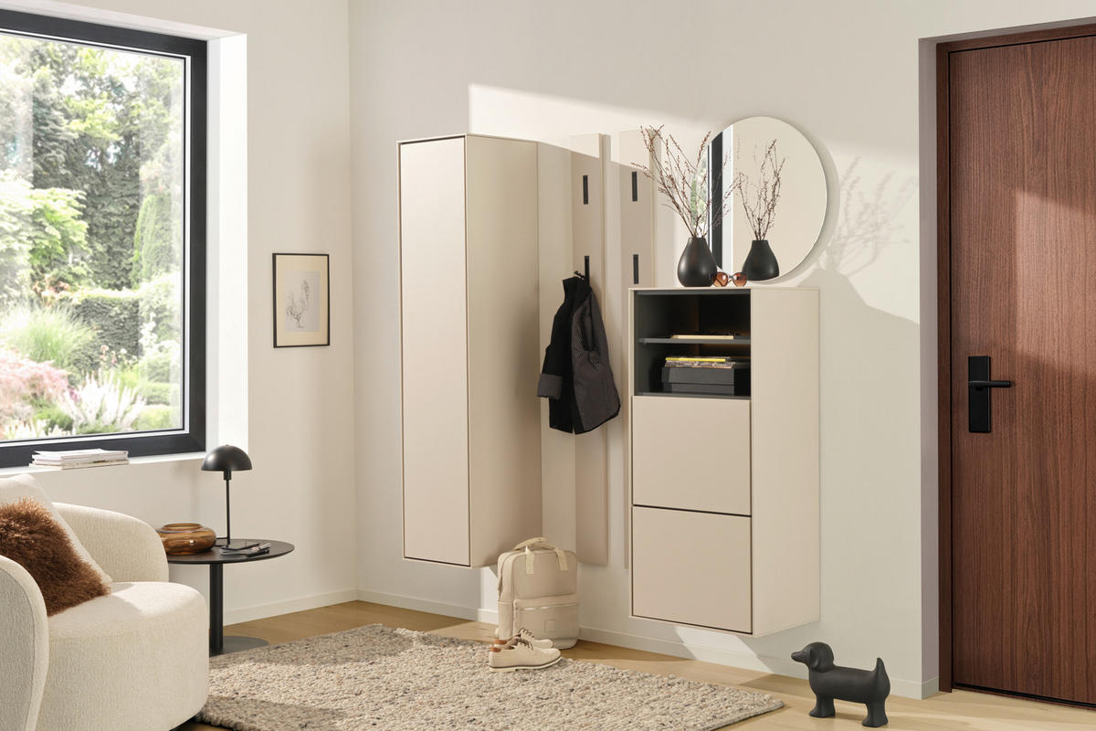 GARDEROBENSCHRANK RENO  in 40/170/41 cm  - Kaschmir, Design, Holzwerkstoff (40/170/41cm) - Voleo