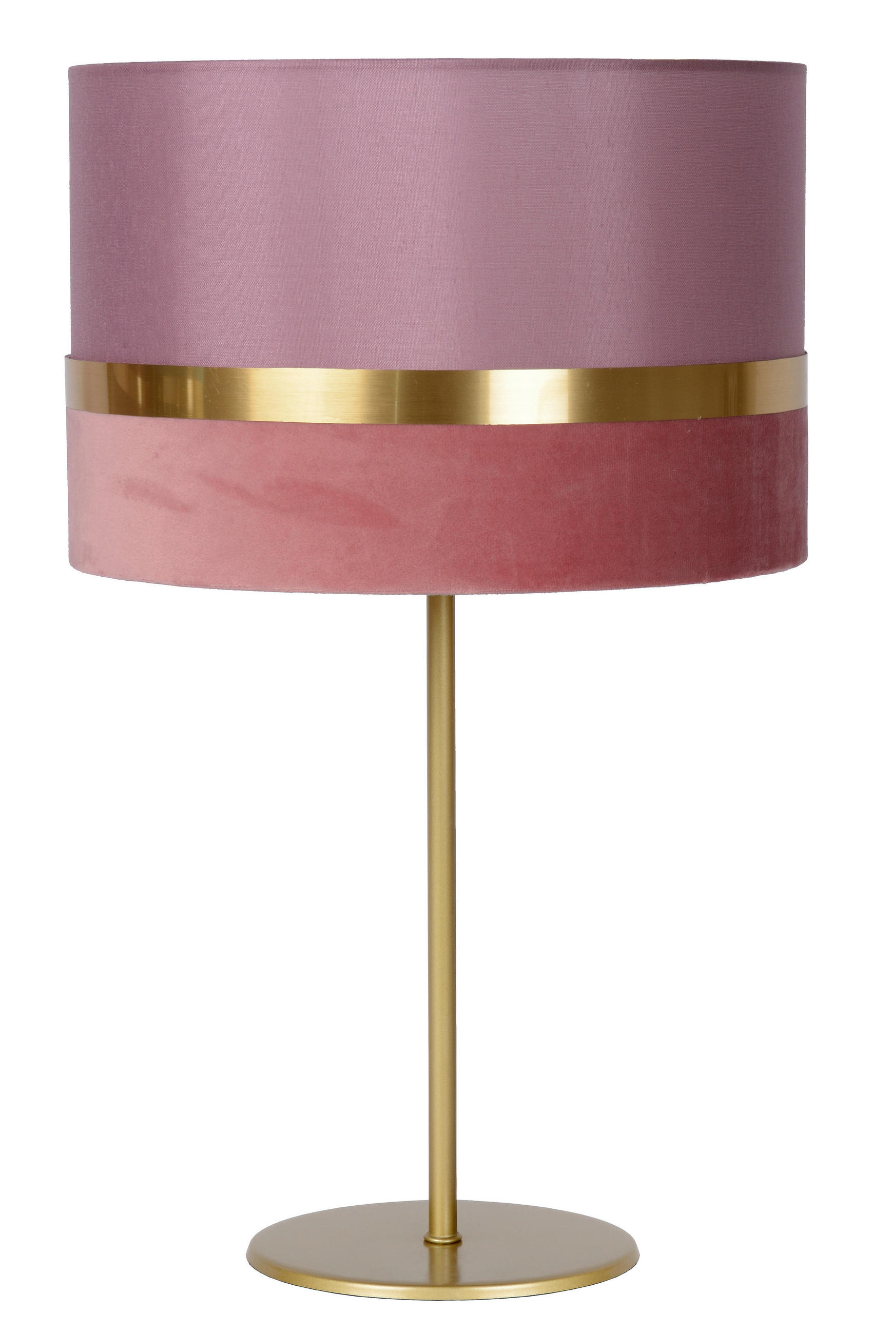 TISCHLEUCHTE Extravaganza Tusse 30/30/50 cm   - Pink/Goldfarben, Design, Textil/Metall (30/30/50cm) - Lucide
