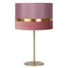 TISCHLEUCHTE 30/30/50 cm   - Pink/Goldfarben, Design, Textil/Metall (30/30/50cm) - Lucide