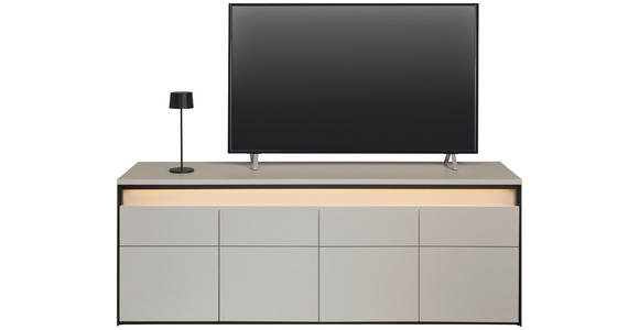 LOWBOARD  in 173/63/47 cm  - Beige/Schwarz, KONVENTIONELL, Holzwerkstoff (173/63/47cm) - Voleo