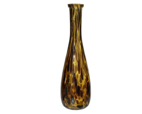 VASE  - Braun, Trend, Glas (9,00/9,00/29,50cm) - Ambia Home