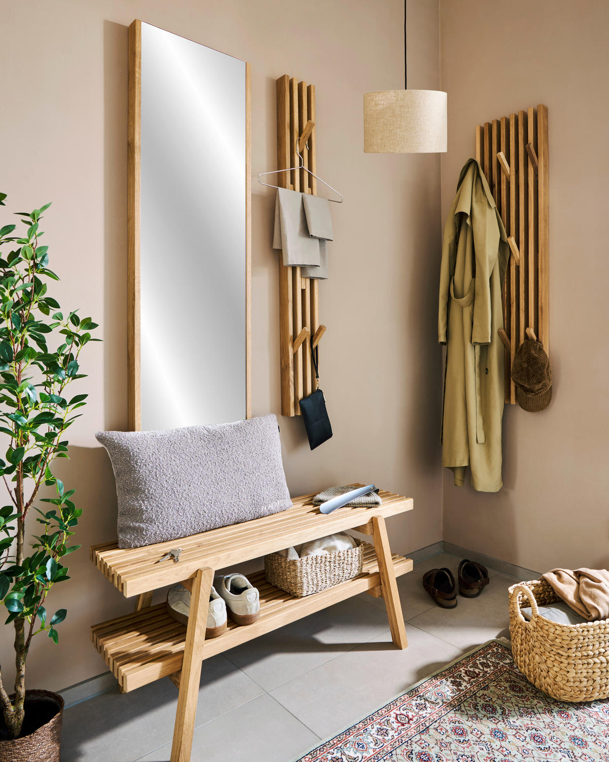 GARDEROBNI PANEL    drvo  - Natur, drvo (30/120/5,5cm)