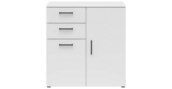 KOMMODE 80/83/40 cm in Weiß - Anthrazit/Schwarz, MODERN, Holzwerkstoff/Kunststoff (80/83/40cm) - Carryhome