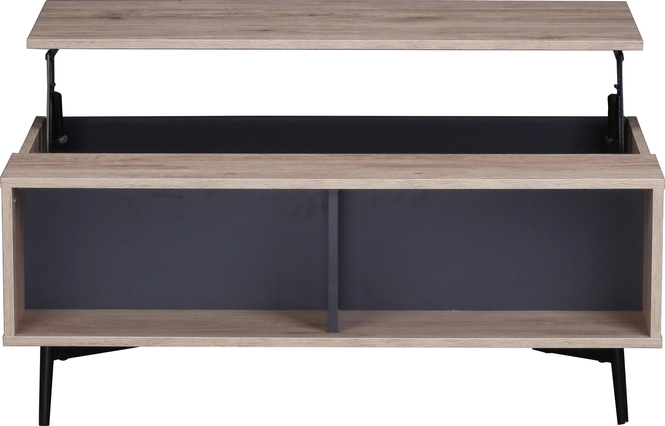 COUCHTISCH in Metall, Holzwerkstoff 100/58/39 cm  - Anthrazit/Schwarz, Design, Holzwerkstoff/Metall (100/58/39cm) - Livetastic