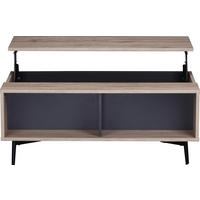 COUCHTISCH in Metall, Holzwerkstoff 100/58/39 cm  - Anthrazit/Schwarz, Design, Holzwerkstoff/Metall (100/58/39cm) - Livetastic