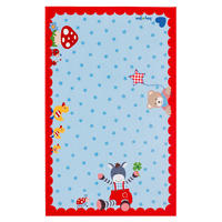 KINDERTEPPICH 100/160 cm Baby Glück  - Blau/Rot, Trend, Kunststoff/Textil (100/160cm)