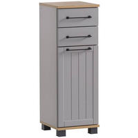 UNTERSCHRANK 30,3/88,1/32,6 cm   - Platinfarben/Eichefarben, MODERN, Holzwerkstoff/Kunststoff (30,3/88,1/32,6cm) - Stylife