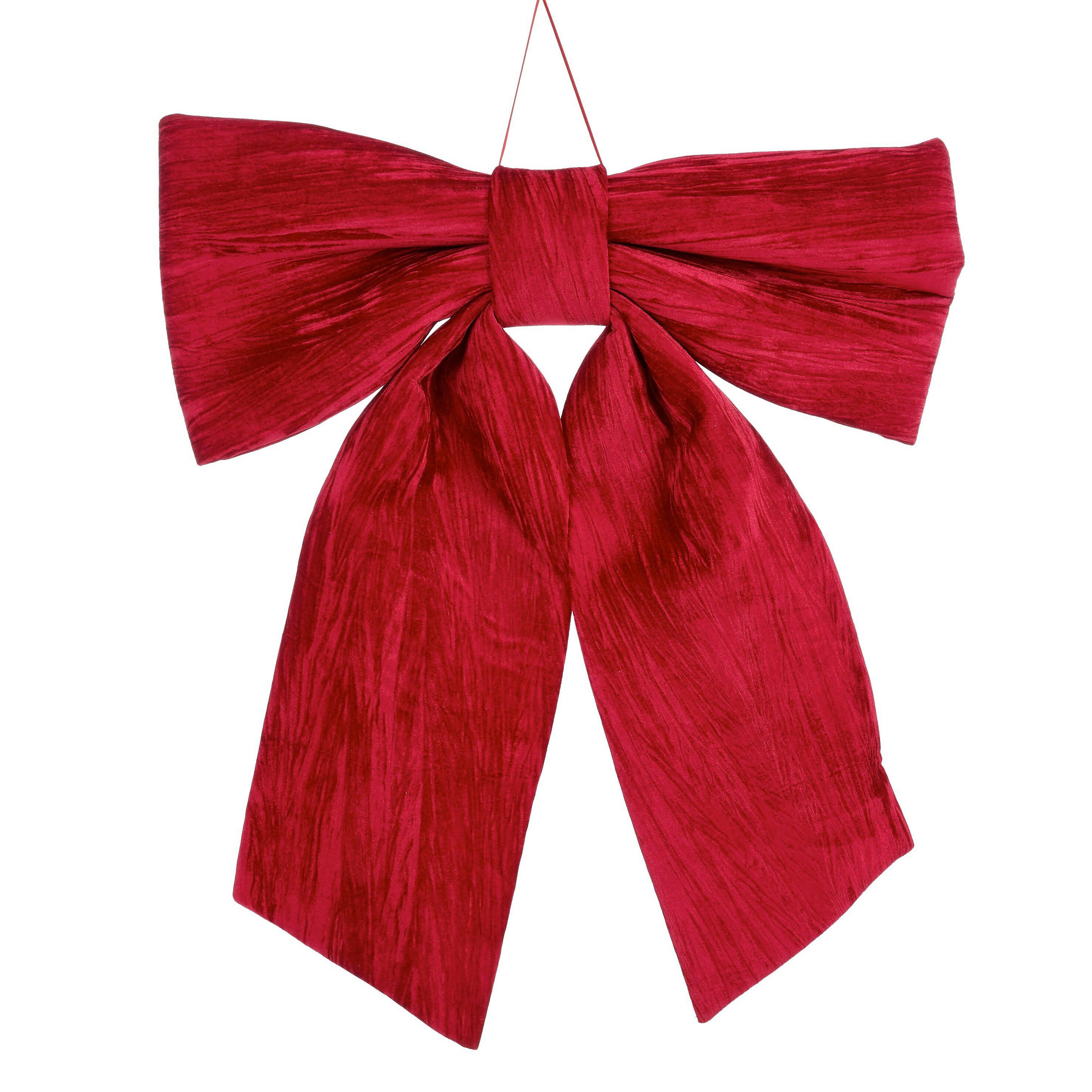 DEKORATIVNA PENTLJA - rdeča, Basics, tekstil (100/120/8cm)