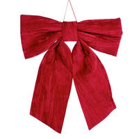 DEKORATIVNA PENTLJA - rdeča, Basics, tekstil (100/120/8cm)