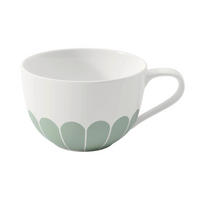 CAPPUCCINOTASSE Fleur vert    - Salbeigrün/Weiß, Basics, Keramik (300ml) - Villeroy & Boch