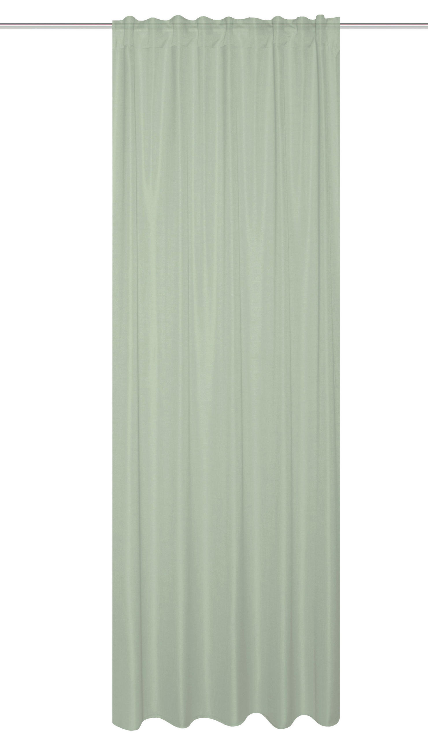 HOTOVÝ ZÁVES, polopriehľadné, 140/245 cm - šalviovozelená, Basics, textil (140/245cm) - Boxxx