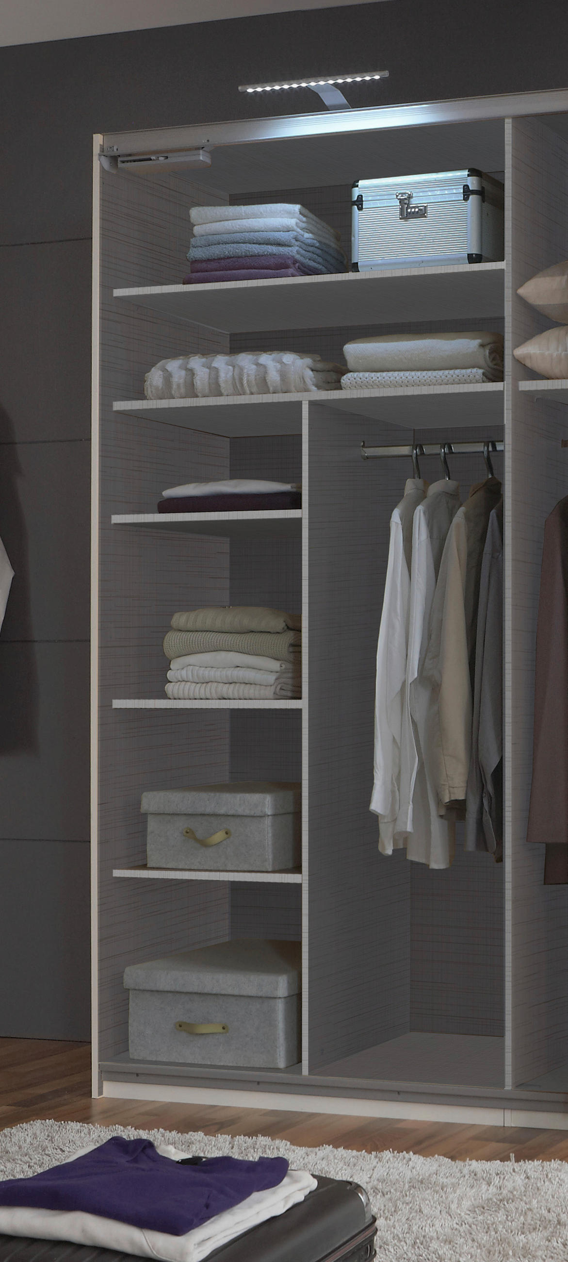 INNENEINTEILUNG in   - Grau, Modern, Holzwerkstoff (87/150/50cm) - MID.YOU