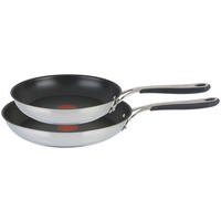 PFANNENSET JO Kitchen Essentials 2-teilig  - Edelstahlfarben/Schwarz, Basics, Metall - Tefal