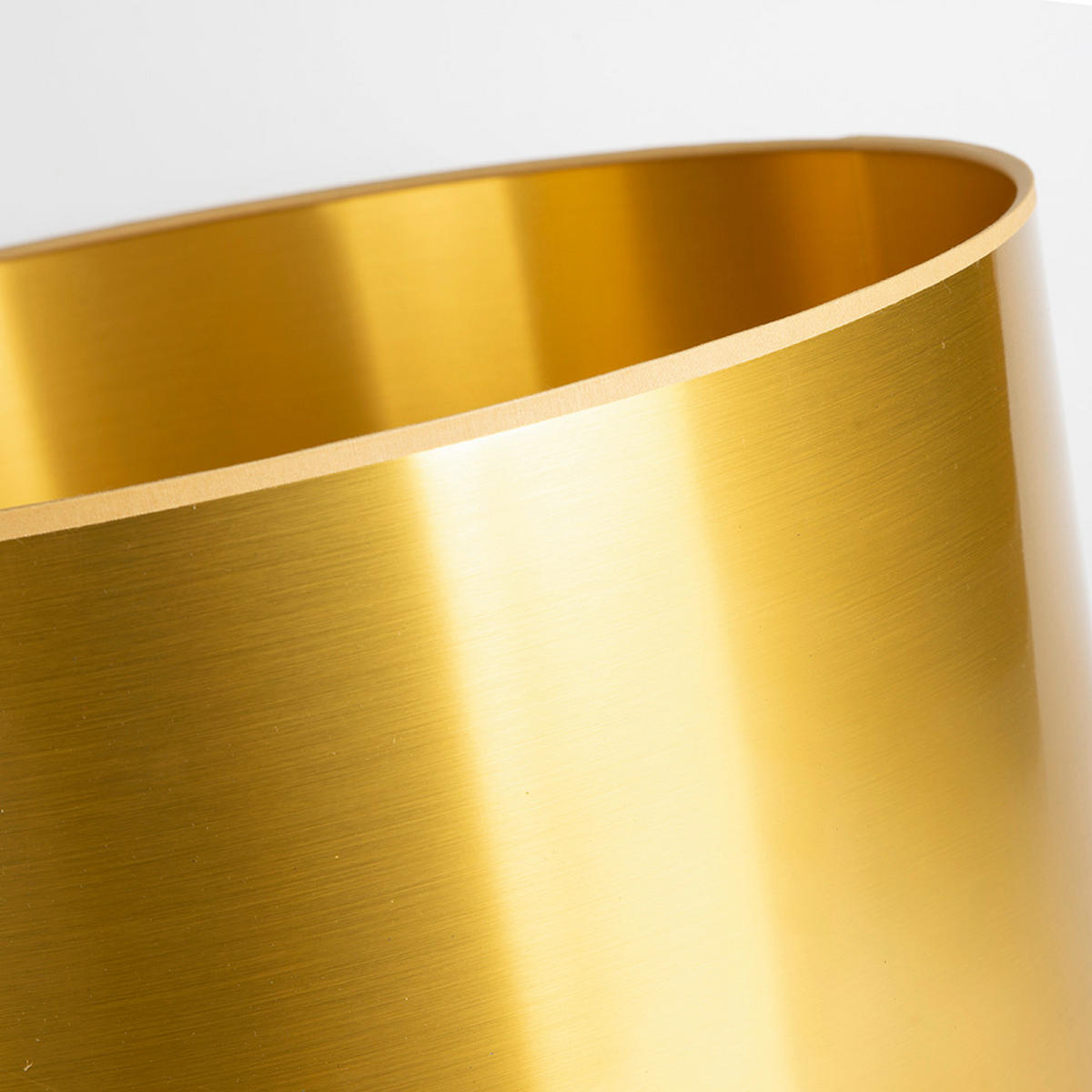 LEUCHTENSCHIRM Gold 40/35 cm   - Goldfarben, Basics, Textil/Metall (40/35cm)