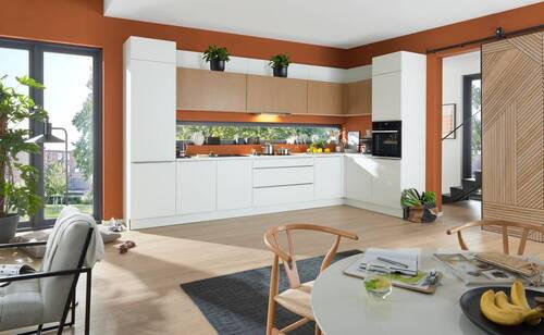 EINBAUKÜCHE MANHATTAN UNI  - Weiß, Design, Holzwerkstoff/Kunststoff - Nolte Küchen